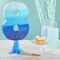 Blue Number 8 Pull String Pinata, Party Game for Kids, 16.5 x 11.3 In Fillable Hanging Decoration for 8th Birthday Decorations for Boys Girls, Holds Candy, Toys, Confetti